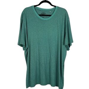 Prana Men's Casual Athleisure Sporty Striped Short Sleeve Crewneck Tee XXL Teal